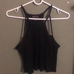 Black tank top